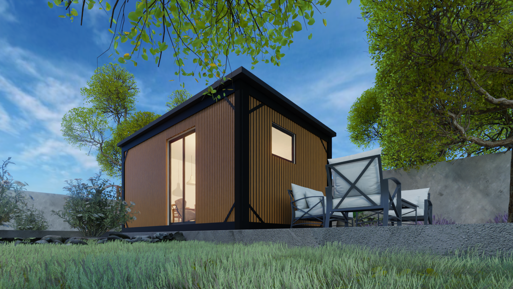 Modern Studio Cabin by 1800 Cabins